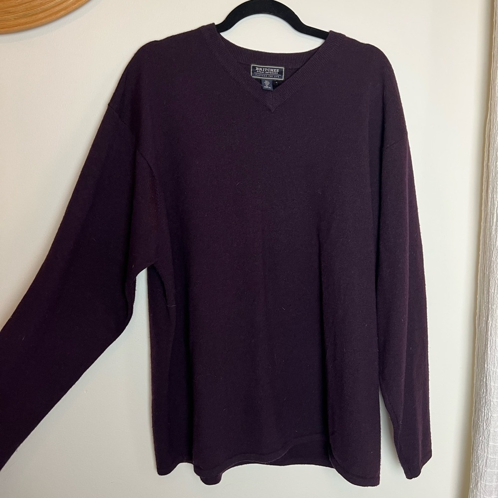 Vintage 90s purple oversized men’s sweater